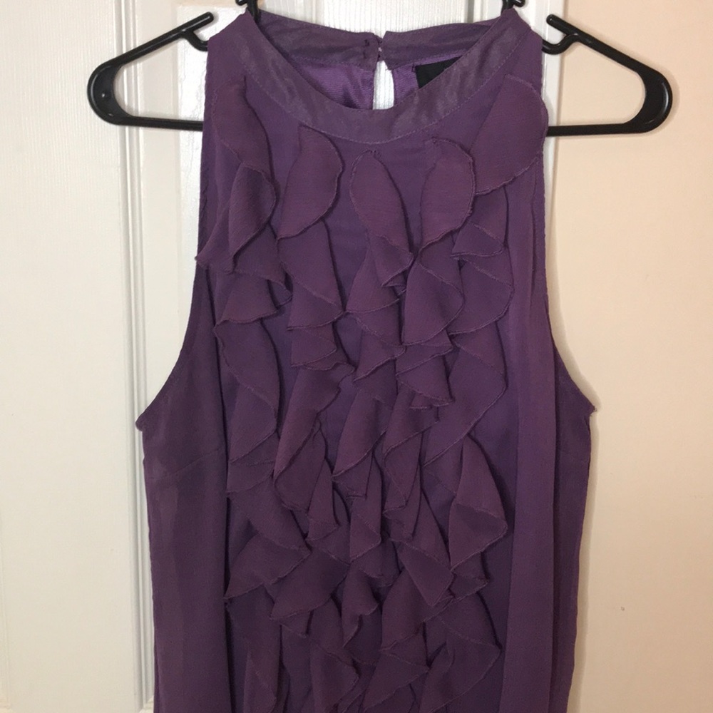 Mission Purple Ruffle Top